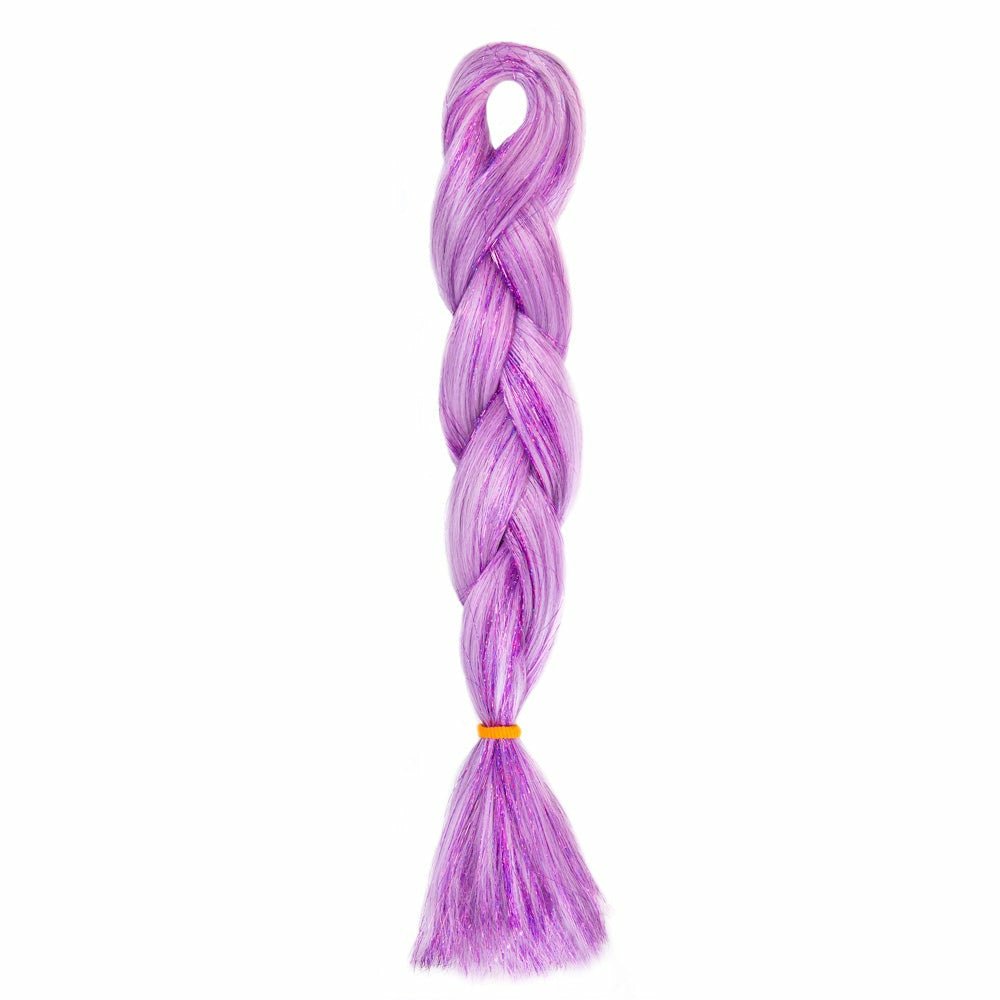 PURPLE GLITTER BRAID HAIR 24" - Milk & Honey