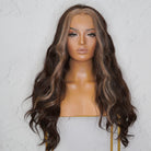 RINATA Ombre Brown Lace Front Wig - Milk & Honey