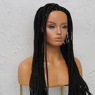 SAMPLE PHOENIX BLACK Braided 26" Lace Front Wig - Pre Cut Lace - Milk & Honey
