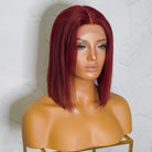 SPICE Red Human Hair Lace Front Wig ** READY TO SHIP ** - Milk & Honey
