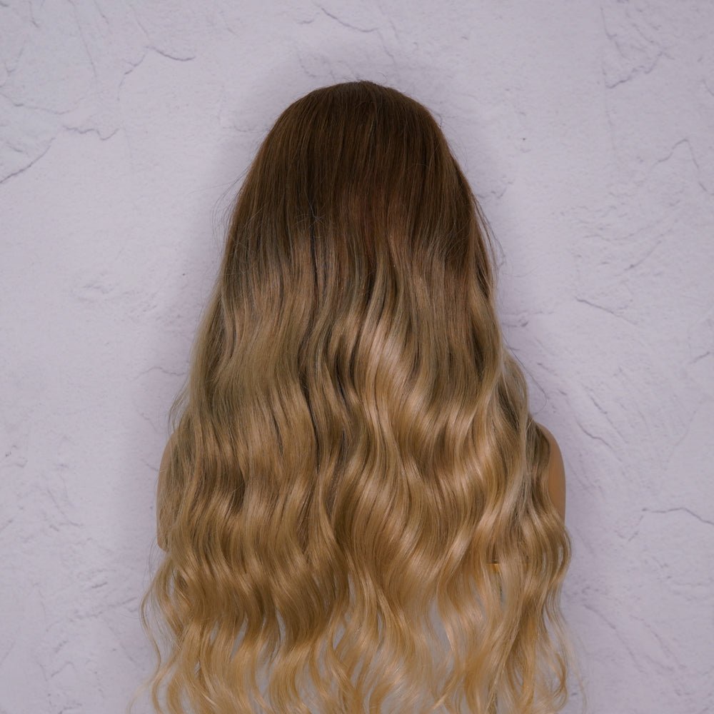 ST TROPEZ Ombre Blonde Human Hair U Part Wig - Milk & Honey