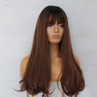 STACEY Brown Ombre Fringe Wig - Milk & Honey