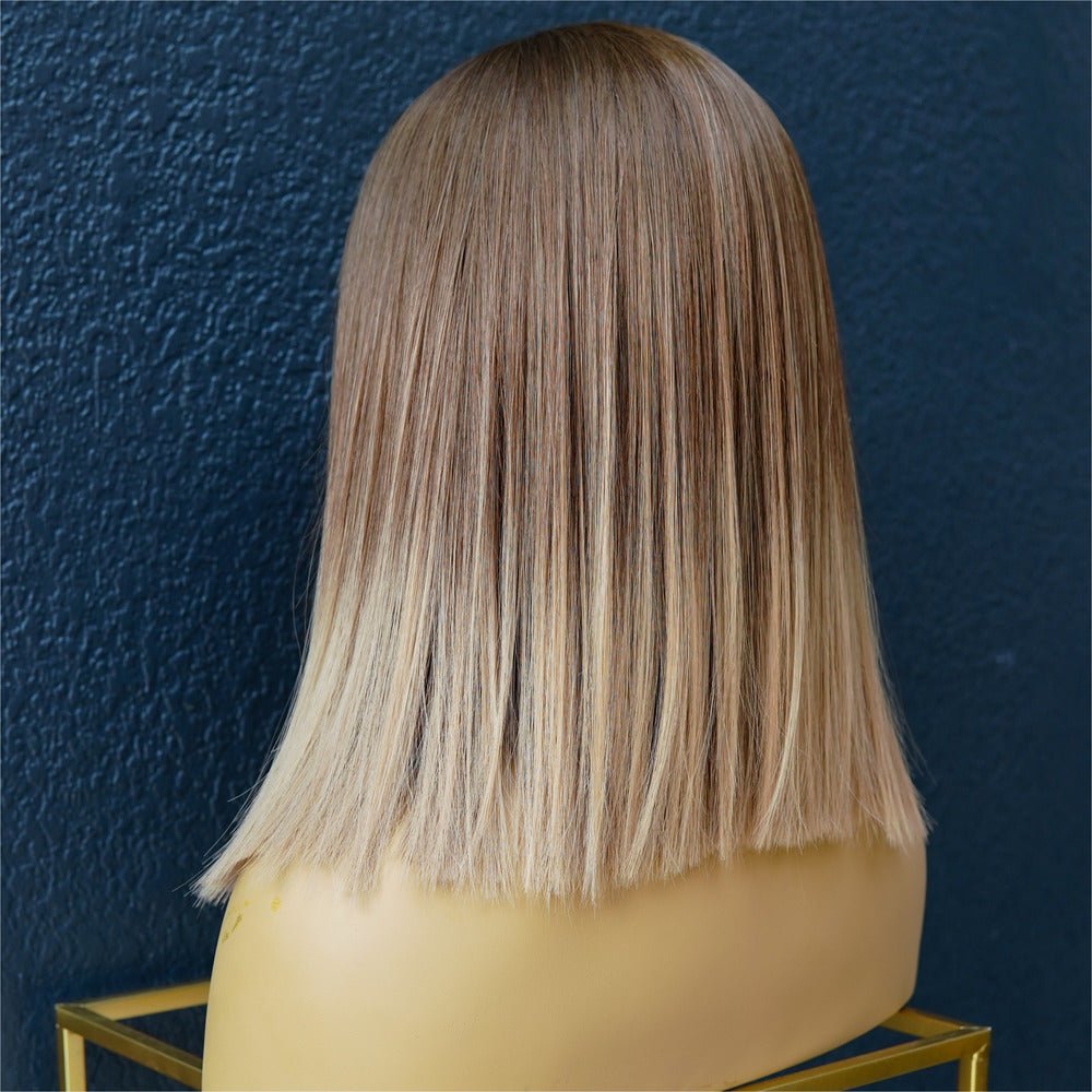 TALLULAH Light Brown Ombre Fringe Wig - Milk & Honey