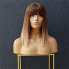 TALLULAH Light Brown Ombre Fringe Wig - Milk & Honey