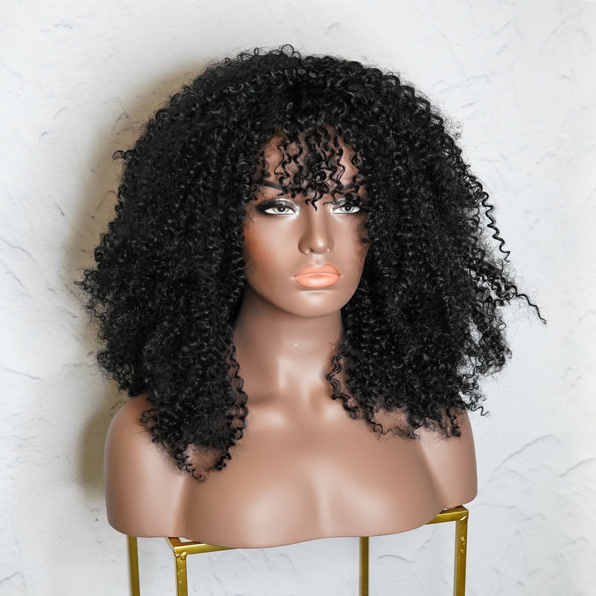 TYRA Black Afro Curl Wig - Milk & Honey