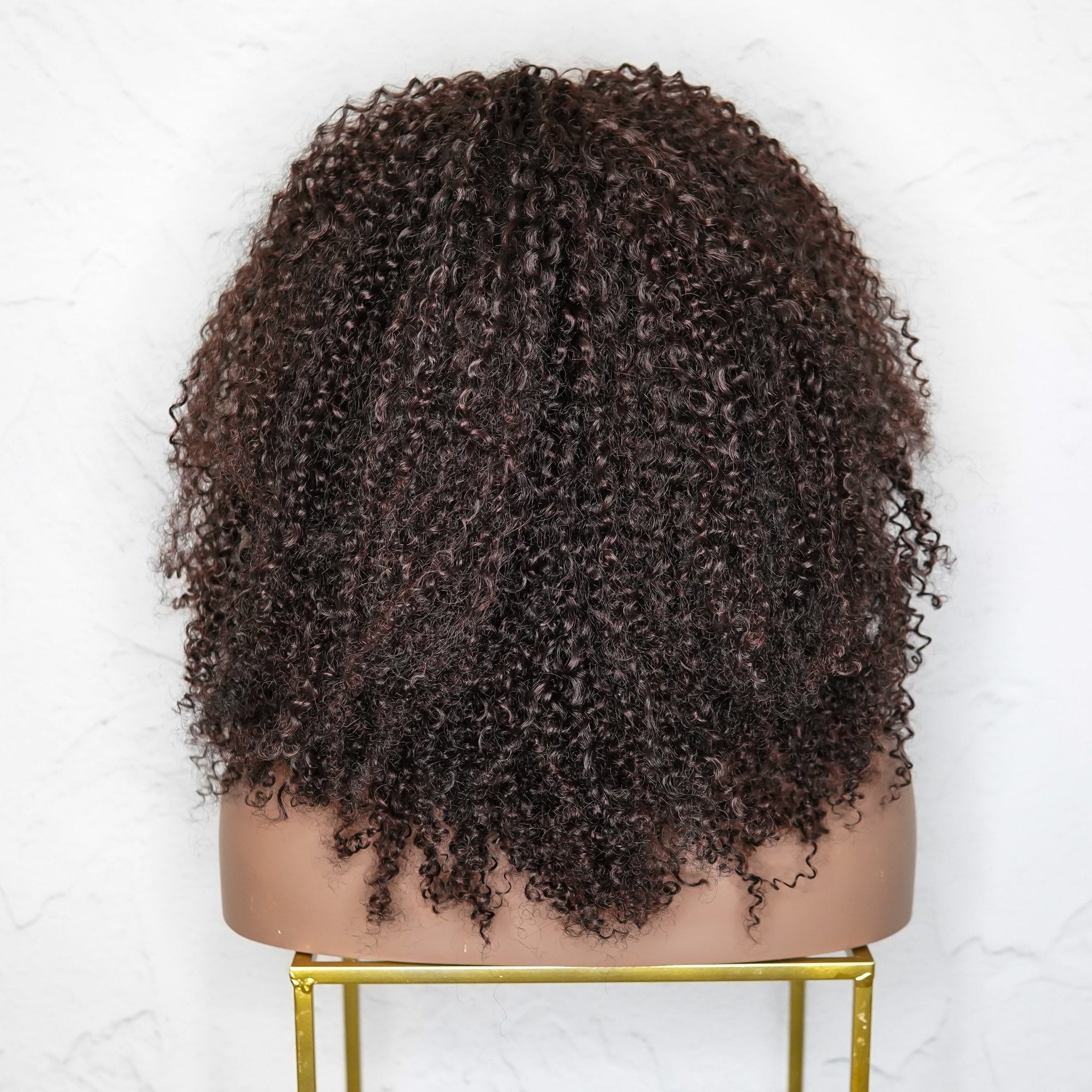 TYRA Dark Brown Afro Curl Wig - Milk & Honey