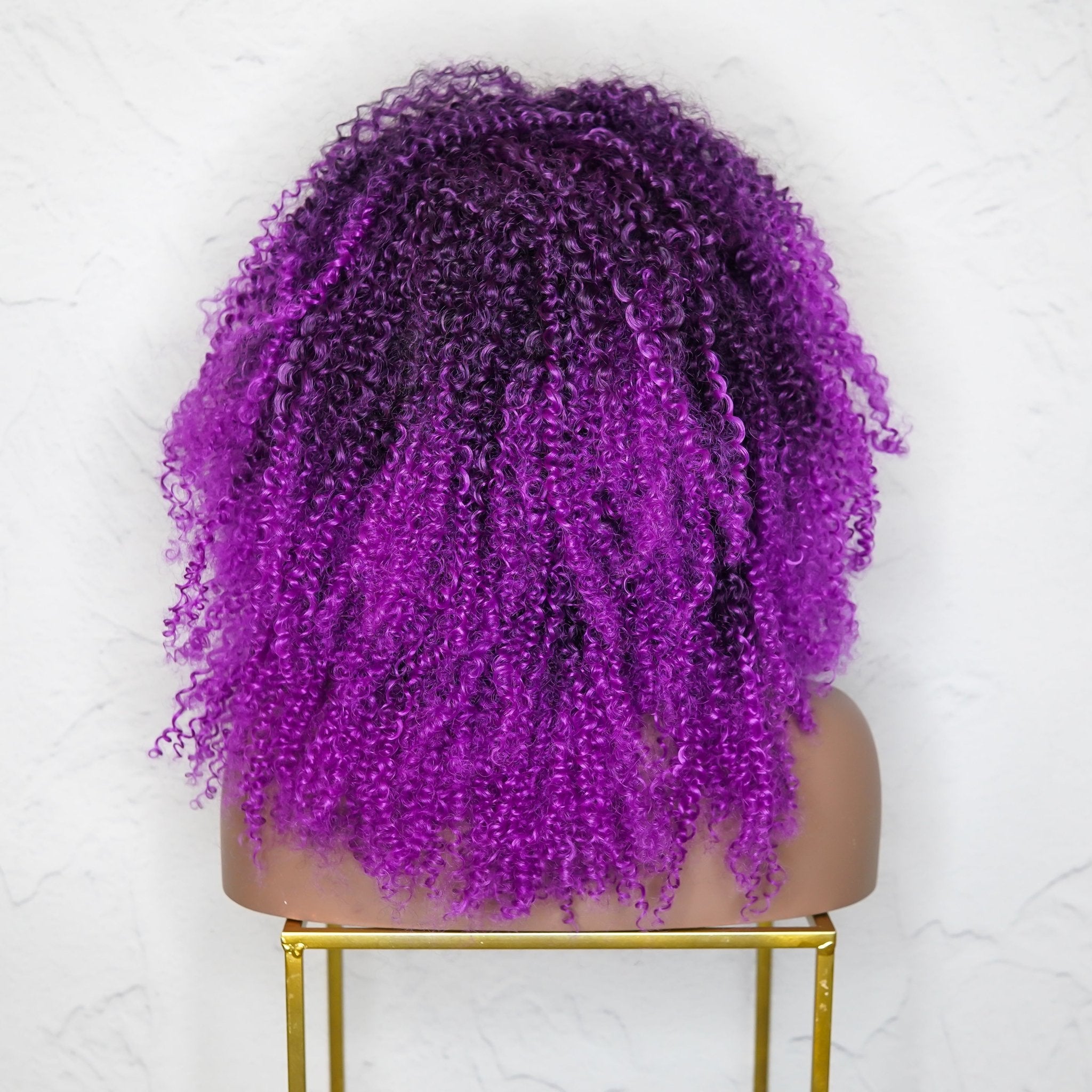 TYRA Purple Afro Curl Wig - Milk & Honey