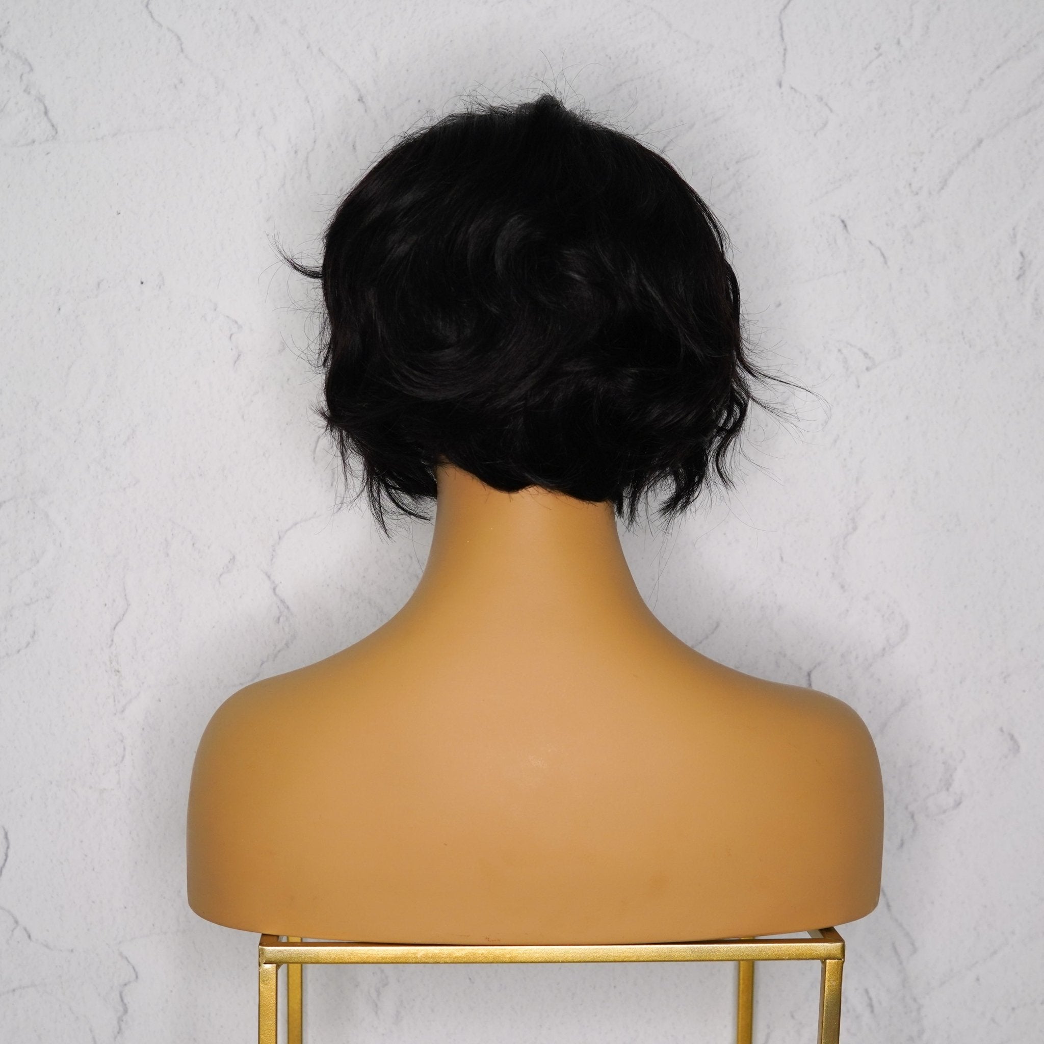 VALERIE Natural Black Human Hair Lace Front Wig ** READY TO SHIP ** - Milk & Honey