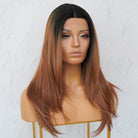 VANESSA Ombre Brown Lace Front Wig - Milk & Honey