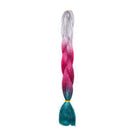 WHITE, PINK,TEAL GLITTER BRAID HAIR 24" - Milk & Honey