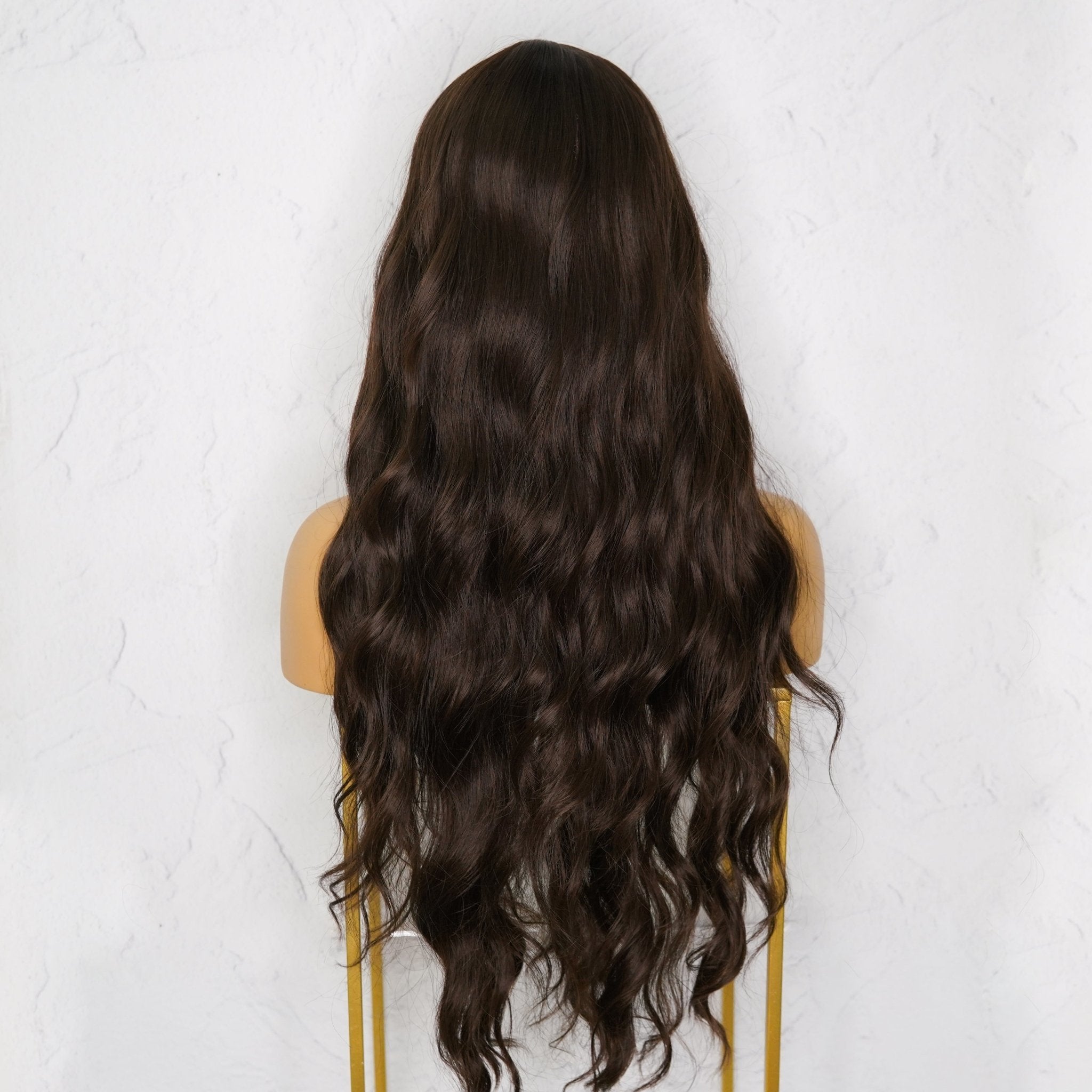 YASMIN Dark Brown Fringe Wig - Milk & Honey
